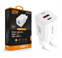 ALI CN GaN 33W, USB-C+USB, bílá CHPD0020