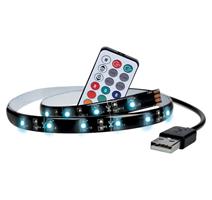 Solight 4 ks LED RGB pásek pro TV, 2x 50cm, USB, vypínač, dálkový ovladač WM504
