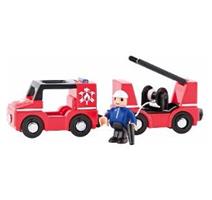 Woody 102190794 Hasiči k vláčkodráze 4ks 
