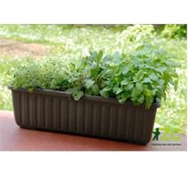 Truhlík samozavlažovací Siesta LUX - čokoládový 80 cm