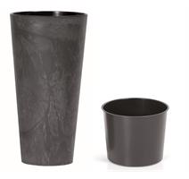 Prosperplast Květináč Prosperplast TUBUS SLIM BETON EFFECT antracit 30 cm 