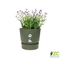 Obal Greenville Round - leaf green 25 cm 