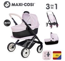Smoby Hračka Smoby kombinovaný kočárek Maxi Cosi pro panenky světle růžový