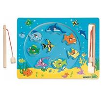 Woody 102190026 Kruh Rybolov-magnet.hra 