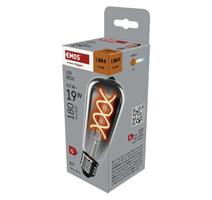 EMOS LED žárovka DECO SMOKED ST64 / E27 / 4,5 W (19 W) / 180 lm / flame