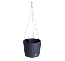 Prosperplast Květináč Prosperplast RATO ROUND W 25,6 cm závěsný antracit 