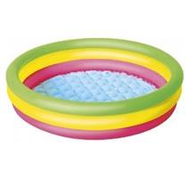 BESTWAY Nafuk. bazén 102cm růž-žlu-zel 
