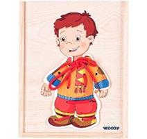 Woody 102190018 Šněr.šatní skříň-kluk 