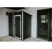 Keter Zahradní domek Keter Essential 6 x 4 tmavě šedý / bílý, s podlahou