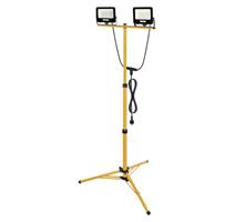 EMOS Lighting LED reflektor GLARO, 2×30W + trojnožka, černý, neutrální bílá