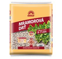 Drť mramorová 20 l- 4-7 mm