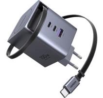 UGREEN 100W GaN 2xUSB-C/USB-A+zat.kabel 