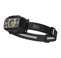 EMOS LED nabíjecí čelovka P3546, 550 lm, 110 m, Li-Pol 1000 mAh / 3× AAA