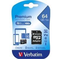 VERBATIM 44084 microSDXC 64GB cl10 adapt