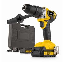 POWX00530 - Aku šroubovák / vrtačka s příklepem bezuhlíková 20V 120Nm 2BAT