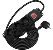 Retlux RPC 207 zásuvky IP44,3x/3x1,5G/3m 