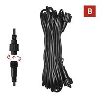 EMOS Prodlužovací kabel pro spojovací řetězy Premium černý, 10 m, venkovní i vnitřní