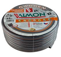Hadice Garden černá neprůhledná s oranžovým páskem Valmon -1/2",role 25 m(12bar)