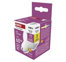 EMOS LED žárovka Classic MR16 / GU10 / 7 W (60 W) / 800 lm / neutrální bílá / krok. stmv.
