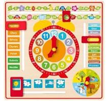 Woody 102191933 Kalendář s hodinami CZ 