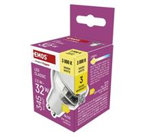 EMOS LED žárovka Classic MR16 bílá / GU10 / 2.5 W (32 W) / 345 lm / teplá bílá
