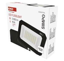 EMOS LED reflektor SIMPO 30 W, černý, neutrální bílá