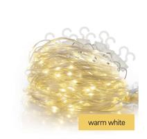 LED vánoční drop řetěz – záclona, 1,7x1,5 m, venkovní i vnitřní, teplá bílá, programy