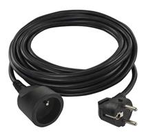 EMOS Prodlužovací kabel 5 m / 1 zásuvka / černý / PVC / 1,5 mm2