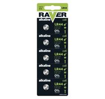 Alkalická knoflíková baterie RAVER LR44 (A76), blistr 1325007605