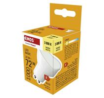EMOS LED žárovka Basic MR16 bílá / GU10 / 10 W (72 W) / 1000 lm / teplá bílá