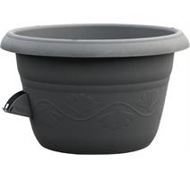 Žardina samozavlažovací Siesta bez závěsu - antracit 25 cm