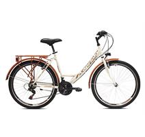 Capriolo Městské jízdní kolo Capriolo Metropolis Lady 26"/18 béžová - hnědá