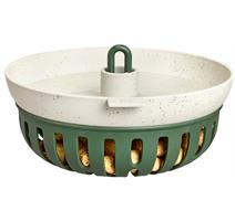 Zásobník na lojsemenné koule/pítko - Essential feeder bowl - leaf green 16 cm