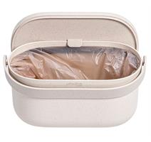 Nádoba na bioodpad UrbAlive s rámem a sáčky - slonová kost s káv. sedlinou 