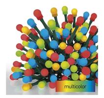 EMOS LED vánoční cherry řetěz – kuličky, 20 m, venkovní i vnitřní, multicolor, programy