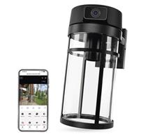 EMOS GoSmart Venkovní otočná kamera IP-1300 LANTERN s WiFi a světlem, černá