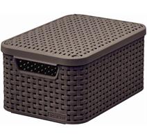 Curver Box Curver Style S 6L s víkem tmavě hnědý