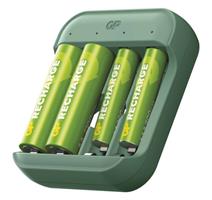 GP Nabíječka baterií B423 + 2× AA GP Recharge 2100 mAh + 2× AAA GP Recharge 800 mAh