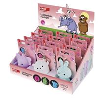 EMOS LED silikonová klíčenka - zvířátka, 12 ks, display box