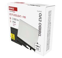 EMOS Lighting LED reflektor TAMBO EVO se senzorem pohybu, 30 W, 3000 lm, IP65, černý