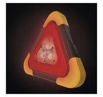 EMOS LED varovný trojúhelník, nabíjecí, COB LED + červená LED