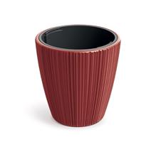 Prosperplast Květináč Prosperplast ORO s vkladem 34,9 cm - barva: retro červená 