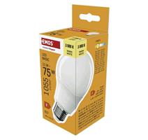 EMOS LED žárovka Basic A60 / E27 / 11W (75 W) / 1055 lm / teplá bílá