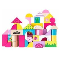 Woody 102191302 Kostky 50dílů s potiskem 