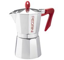 Pedrini Kaffettiera Brillant červená 6 p