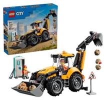 LEGO 60480 Žlutý nakladač s rypadlem 