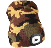 Sixtol Čepice s čelovkou, maskáčová