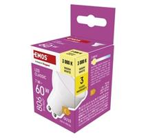EMOS LED žárovka Classic MR16 / GU10 / 7 W (60 W) / 806 lm / teplá bílá