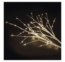 EMOS LED dekorace – 2x březová větvička, 60 cm, 3x AA, venkovní i vnitřní, teplá bílá, časovač