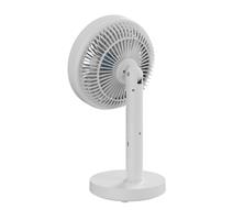 Platinet PRDF0576 stolní ventilátor 12,5 cm, odnímatelná základna, akumulátor 1800 mAh, bílá-šedá